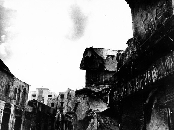 Libanon 3. Oktober 1978 Beirut, Libanon Die Zerst�rung der Stadt Beirut nach dem B�rgerkrieg von 1975 bis 1991. Beirut Lebanon *** Lebanon 3 October 1978 Beirut, Lebanon the Destruction the City Beiru ...