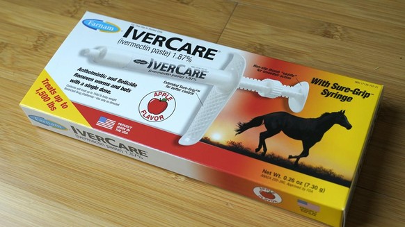 An IverCare brand package containing a syringe of ivermectin Ã¢Ã&amp;#x201d; a drug used to kill worms and other parasites Ã¢Ã&amp;#x201d; intended for use in horses only, is shown Friday, Sept. 10, ...