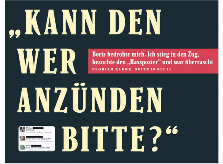 «Falter»-Titelseite von Anfang November.