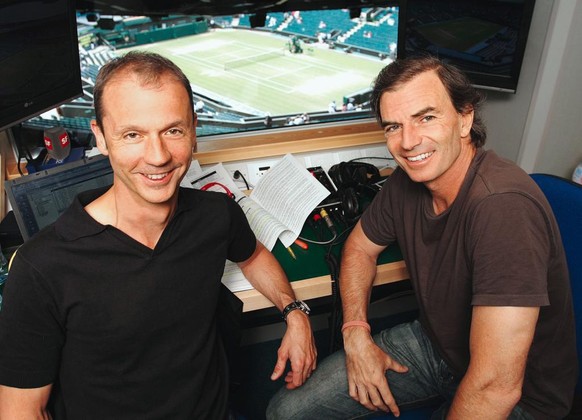 Bürer und Günthardt in Wimbledon.