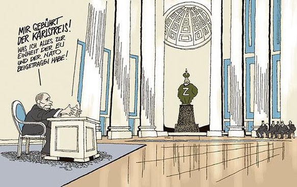 21 bitterbÃ¶se Karikaturen, die es nie durch Putins Zensur schaffen wÃ¼rden\nDen Friedensnobelpreis wird er sicher nicht mehr bekommen.