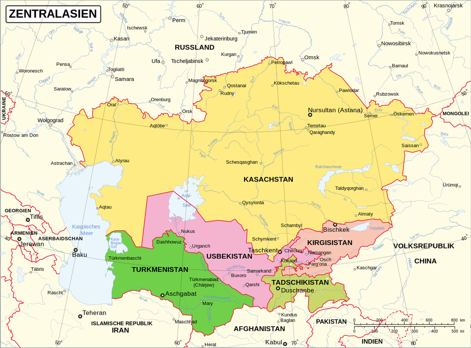 Ehemals sowjetisches Zentralasien (politisch), 2010
https://commons.wikimedia.org/w/index.php?curid=36943679