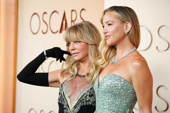 Goldie Hawn, left, and Kate Hudson arrive at the Oscars on Sunday, March 15, 2026, at the Dolby Theatre in Los Angeles. (Photo by Jordan Strauss/Invision/AP)
Goldie Hawn,Kate Hudson