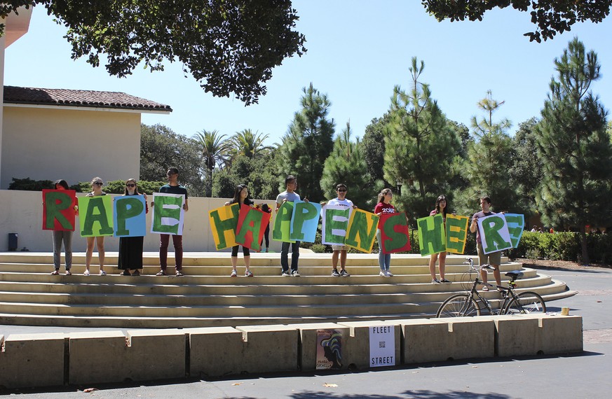 Stanford-Studenten gegen sexuelle Gewalt.