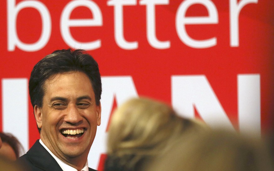 Oppositionsführer Ed Miliband hat Grund zum Lachen.&nbsp;