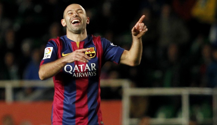 Humor ist, wenn man trotzdem lacht: Javier Mascherano.