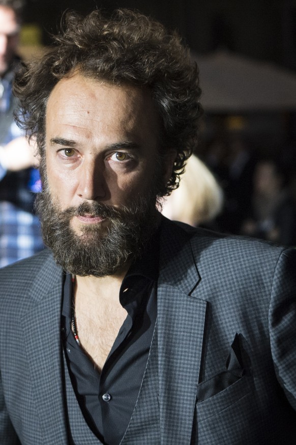 Swiss actor and rapper Carlos Leal poses on the Green Carpet for the movie &quot;The man who knew infinity&quot; during the opening night of the Zurich Film Festival (ZFF) in Zurich, Switzerland, Thur ...