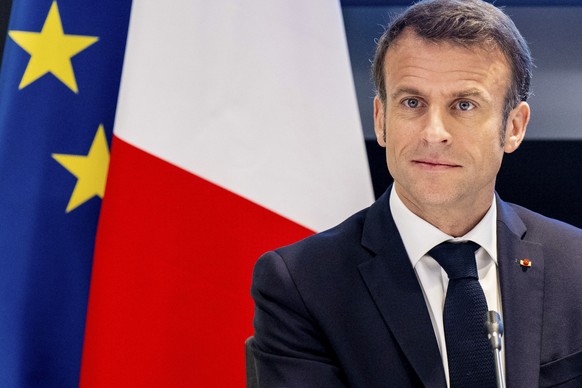 On Wednesday 12 April 2023, French President Emmanuel Macron will visit the quantum gases and quantum information lab of the Faculty of Science of the UvA, University of Amsterdam.  (Mischa Schoemaker/Pool Ph ...