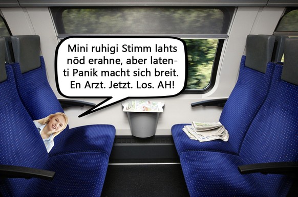 Zeitungen liegen auf Sitzbaenken in einem S-Bahn Abteil. (KEYSTONE/EQ IMAGES/Moritz Hager)