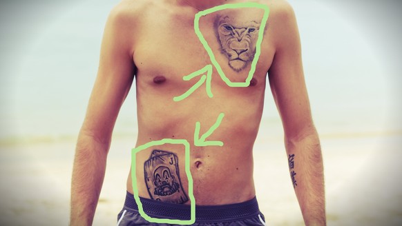 Die Tattoos von Kevin 2.