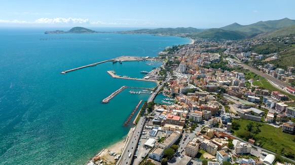 Die Stadt Formia in Italien.
