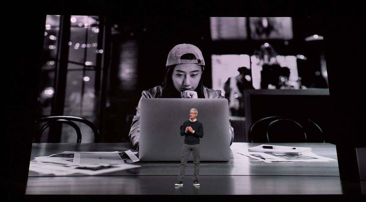 Tim Cook hat durch eine Produkte-Show ohne neue Hardware geführt ...