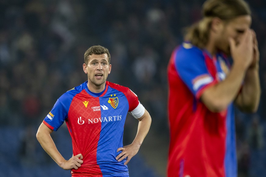 Basels Fabian Frei im Fussball Meisterschaftsspiel der Super League zwischen dem FC Basel 1893 und dem FC Zuerich im Stadion St. Jakob-Park in Basel, am Donnerstag, 20. Oktober 2022. (KEYSTONE/Georgio ...