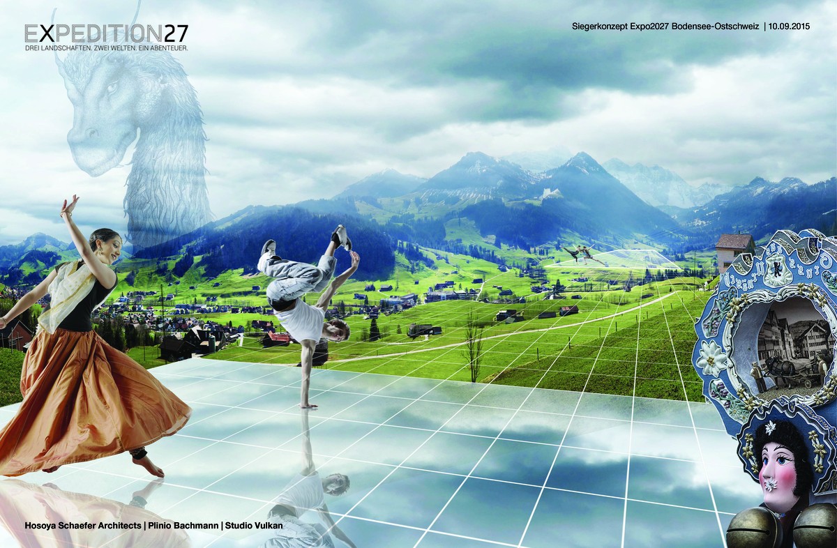 HANDOUT - VISUALISIERUNG - Impressionen aus dem Siegerkonzept "Expedition27", veroeffentlicht am Donnerstag, 10. September 2015 von Expo2027. Auf dem Weg zur Expo2027 im Raum Bodensee-Ostsch ...