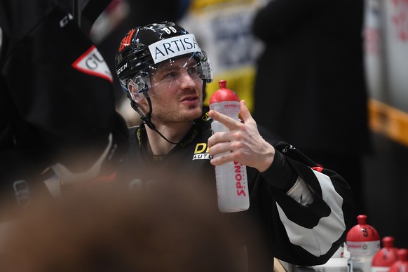 Lugano&#039;s player Mikkel Boedker during the preliminary round game of National League Swiss Championship between HC Lugano and HC Ambri-Piotta at the Corner Arena in Lugano, on Thursday, 27 January ...