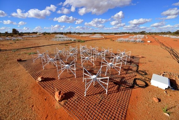 The MWA telescope consists of 4,096 spider-like antennas, located at Inyarrimanha Ilgari Bundara, the CSIRO Murchison Radio-astronomy Observatory, on Wajarri Country in Western Australia 
https://www. ...