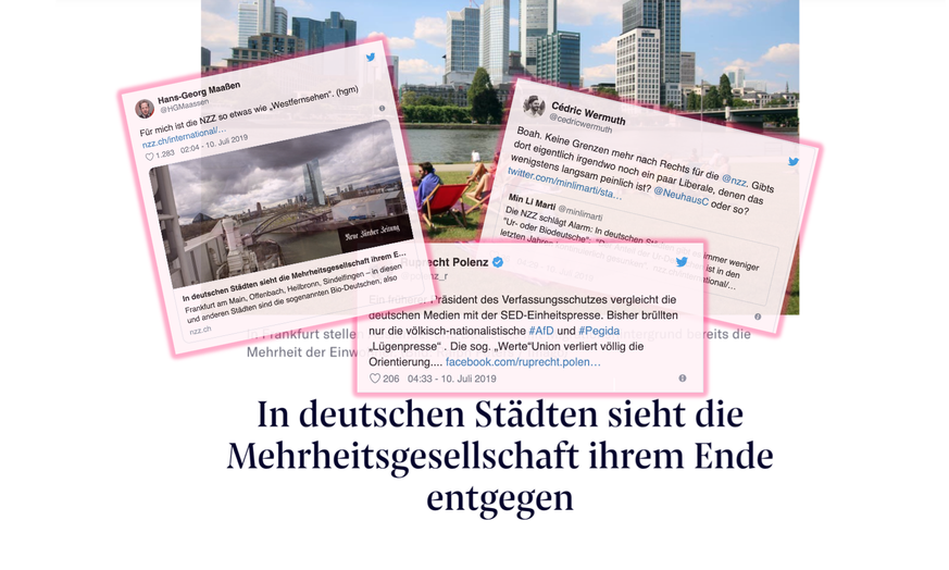 Die NZZ provozierte mit einem Artikel viele Reaktionen im Netz.