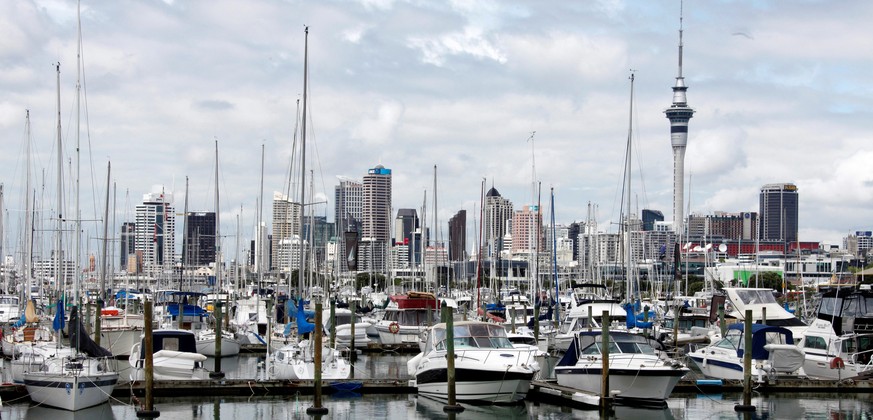 A view of the city skyline from Westhaven in Auckland October 23, 2011. REUTERS/Jacky Naegelen/File Photo