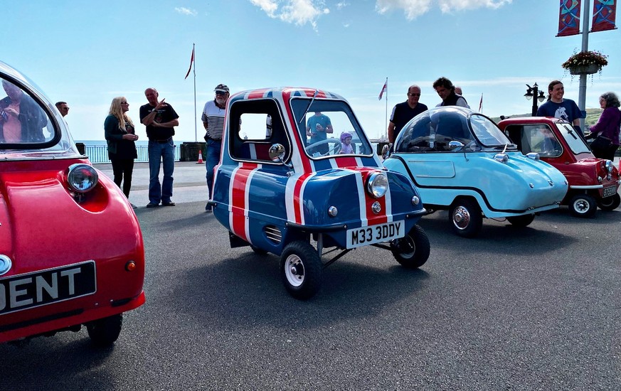 Peel P50 – the world&#039;s smallest production car. Still manufactured today. 
https://p50cars.com/
