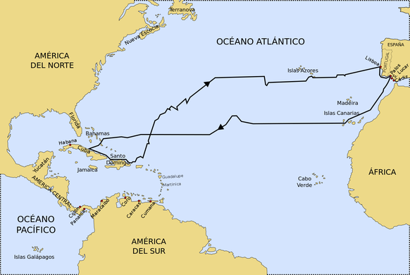 Die erste Reise von Kolumbus: Ostasien gesucht, Amerika entdeckt.