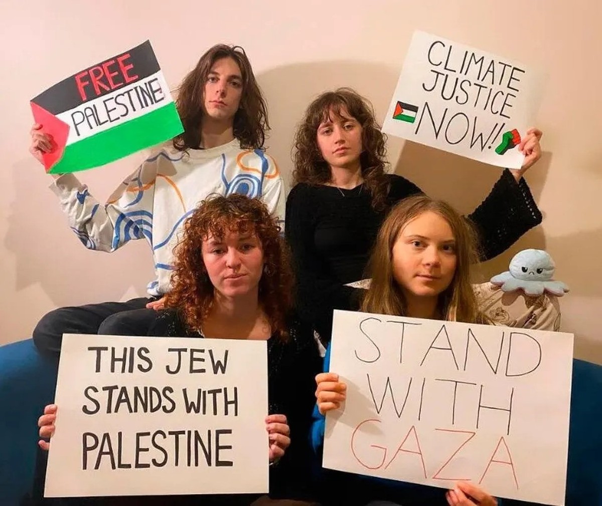 L'image controversée partagée sur X par Greta Thunberg le 20 octobre dernier.