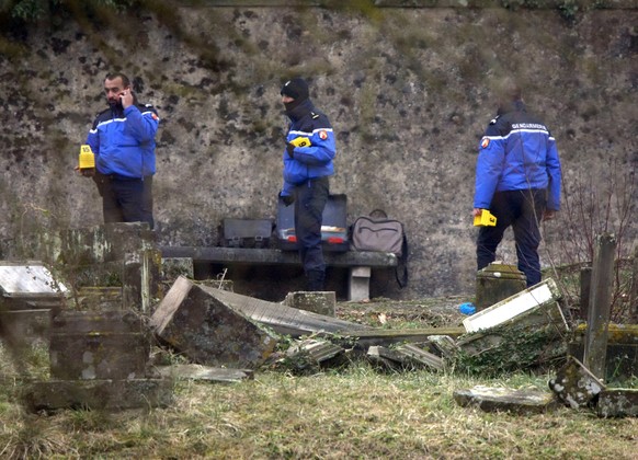 Jüngste Untat in Frankreich: Verwüstung eines jüdischen Friedhofs.