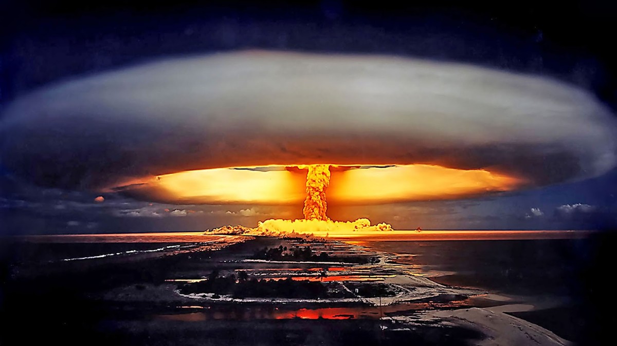 Canopus, Atompilz, französischer Atomtest auf Fangataufa, 1968