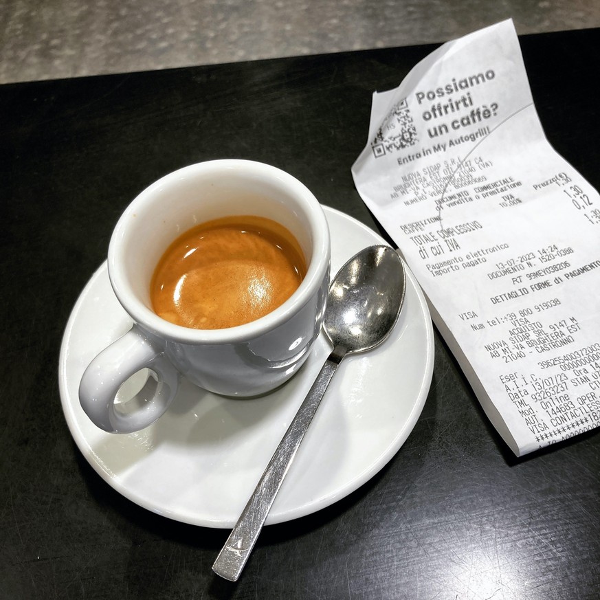 Autostrada-caffè für 1.30 Euro ist besser als jeglicher Gourmet-Kaffee