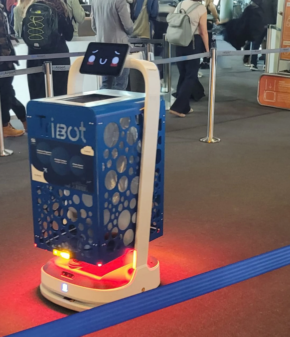 Erinnert an Wall E: Diesen Robotern begegnet man am Euro-Airport.