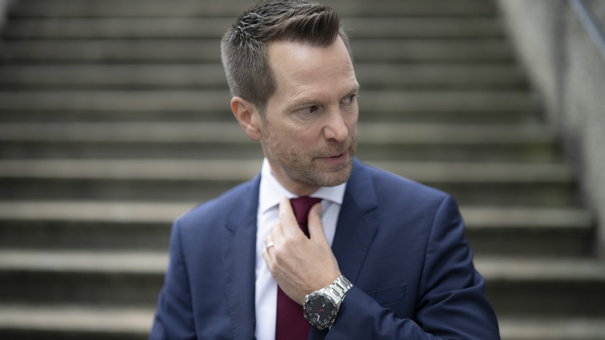 Nationalrat Pascal Schmid (SVP-TG) posiert fuer ein Portrait, aufgenommen am Dienstag, 13. Oktober 2026, in Weinfelden. (KEYSTONE/Gian Ehrenzeller)