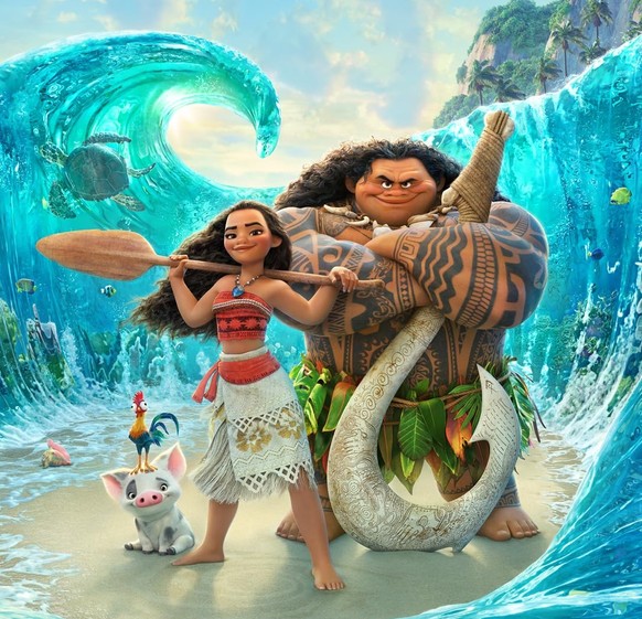 Dwayne Johnson, Stephen Kearin, Temuera Morrison, Alan Tudyk, Nicole Scherzinger, Any Gabrielly, and Auli&#039;i Cravalho in Vaiana - Das Paradies hat einen Haken (2016)