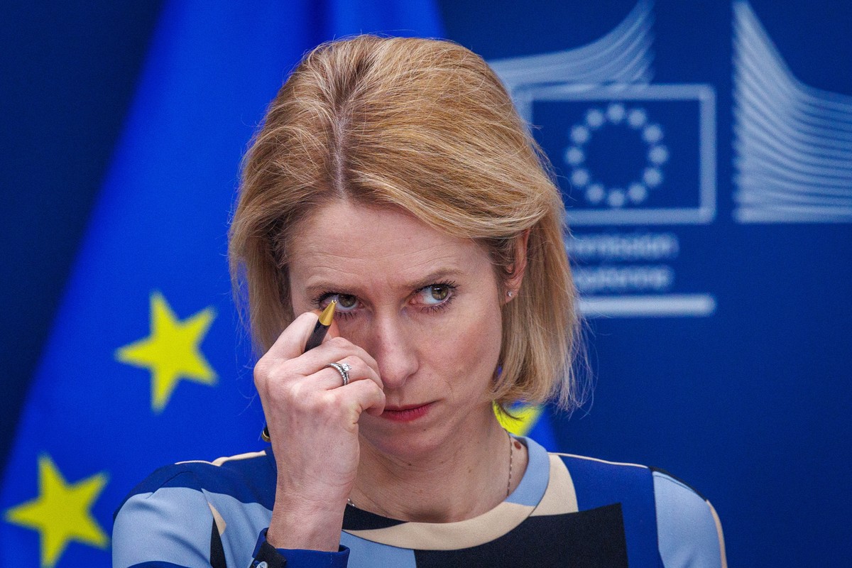 epaselect epa11875067 EU High Representative for Foreign Affairs and Security Policy Kaja Kallas addresses a press conference upon the 13th meeting of the Core Group on the Establishment of a Special  ...