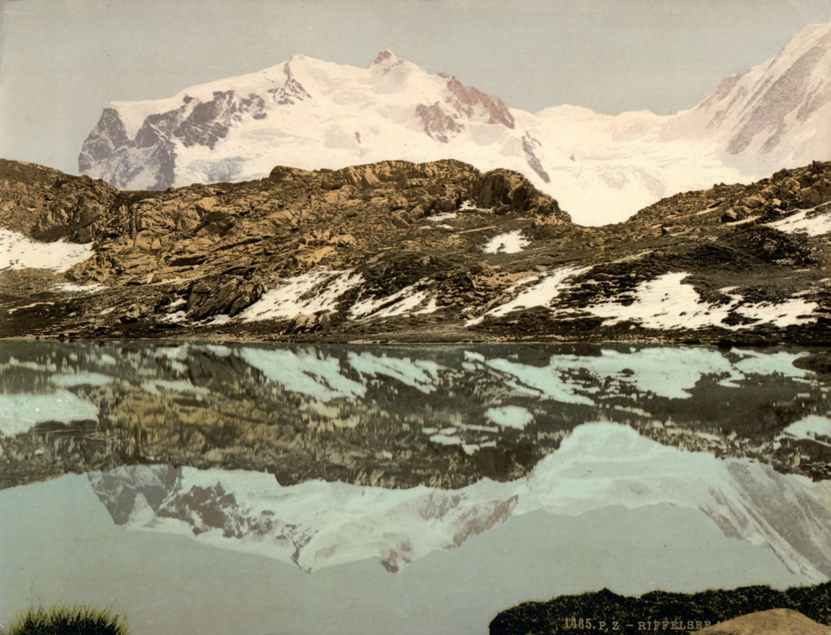 Riffelsee mit Monte Rosa.
