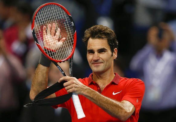 Federer begeistert einmal mehr das Heimpublikum.