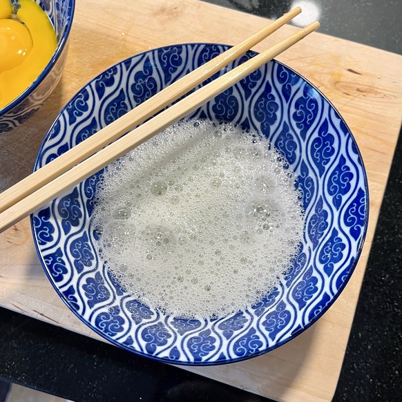 Cantonese scrambled eggs - kantonesische Rühreier. Ein Selbstversuch.