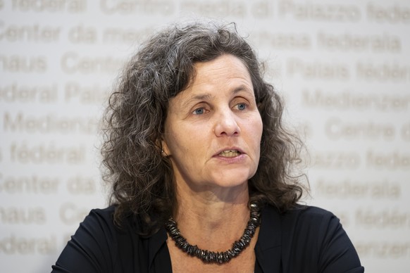 Barbara Schaffner, Nationalraetin GLP/ZH, spricht waehrend einer Medienkonferenz des Referendumskomitees gegen den &quot;masslosen Autobahn-Ausbau&quot; im Hinblick auf Abstimmung vom 24. November, am ...