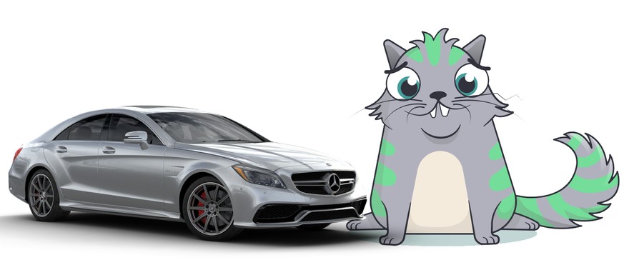 Kosten gleich viel: ein&nbsp;Mercedes-AMG CLS63 S und ein Cryptokitty.