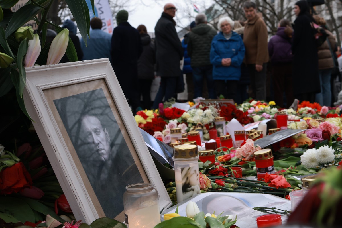 Un des nombreux hommages à Alexeï Navalny.