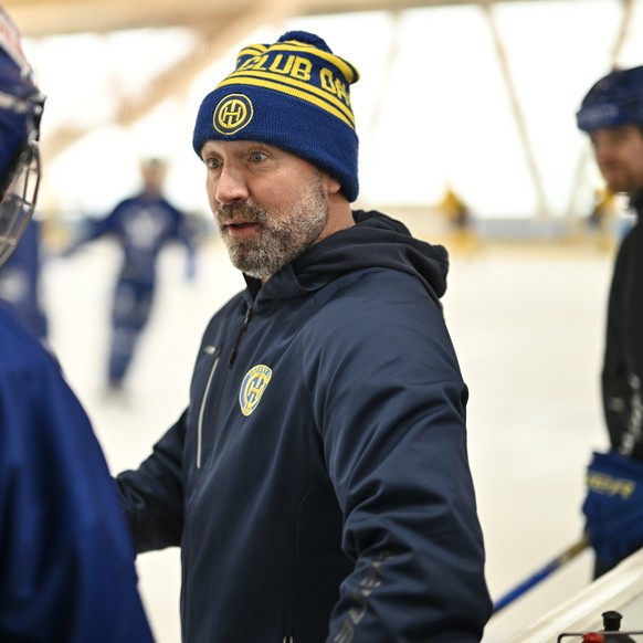 Co-Trainer Glen Metropolit, am Mittwoch, 11. Januar 2023, in der Traininshalle in Davos. Der HCD hat sich heute per sofort von Trainer Christian Wohlwend getrennt. Die bisherigen Assistenztrainer uebe ...