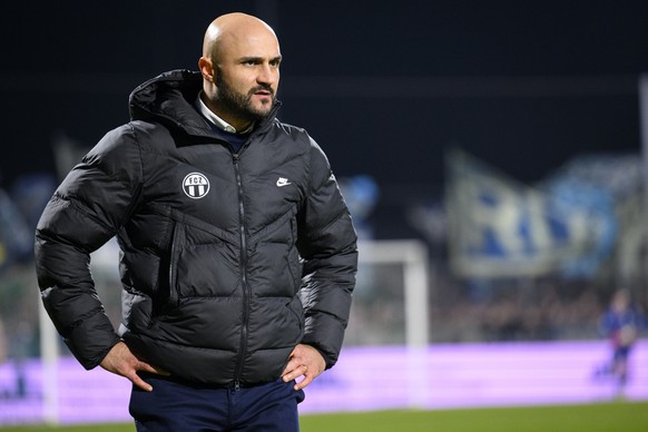 Le co-entraineur zurichois Murat Ural lors de la rencontre de football de Super League entre Yverdon Sport FC et FC Zuerich, FCZ, ce samedi 9 mars 2024 au stade Municipal d&#039;Yverdon. (KEYSTONE/Lau ...