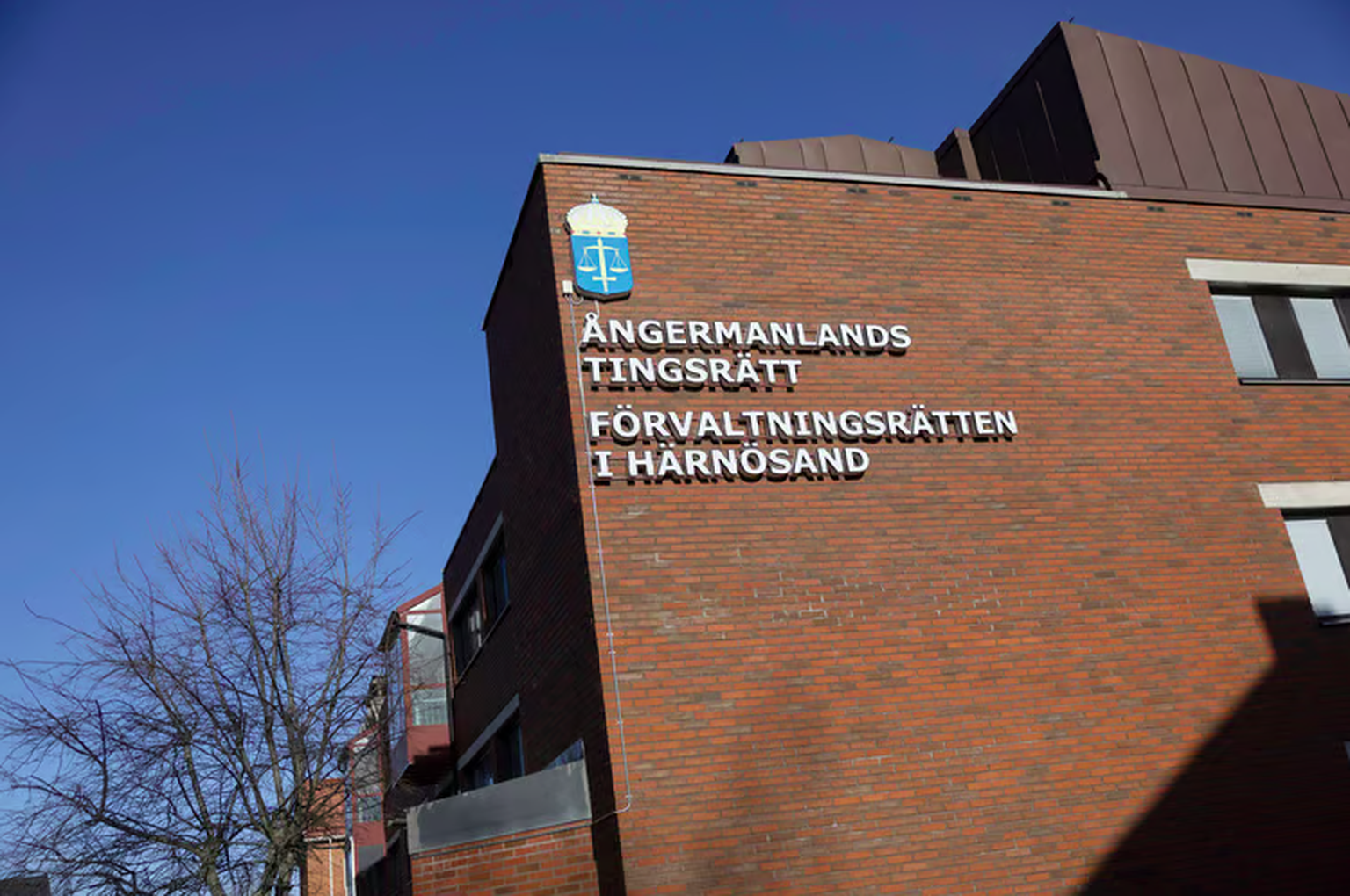 Das Gerichtsgebäude in Härnösand, Schweden.