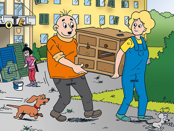 Der neue Papa Moll, erschlankt und stylisch.