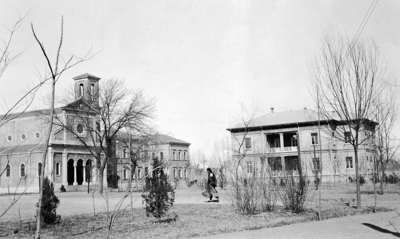View of the Italian legation&#039;s compound, with the residence of Italy&#039;s Ambassador to China, shown in 1937. (AP Photo)