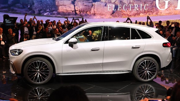 epa12360519 Mercedes world premiere of the GLC in Munich, Germany, 07 September 2025. The International Motor Show Germany IAA Mobility 2025 takes place in Munich from 09 to 14 September 2025, featuri ...