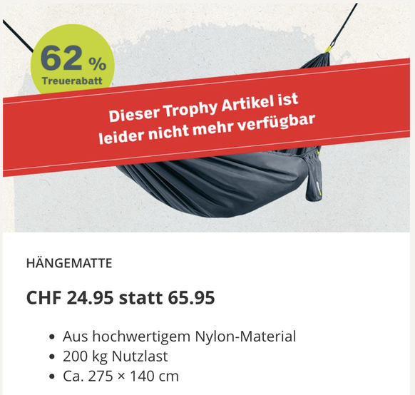 Coop Outdoor Trophy Hängematte