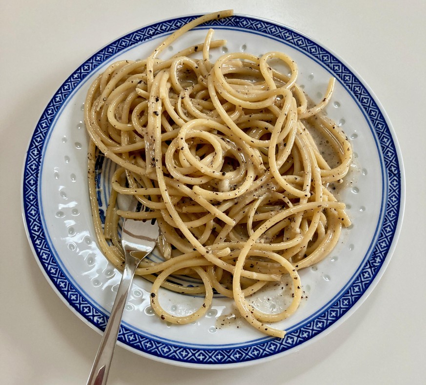 cacio e pepe kochen food essen