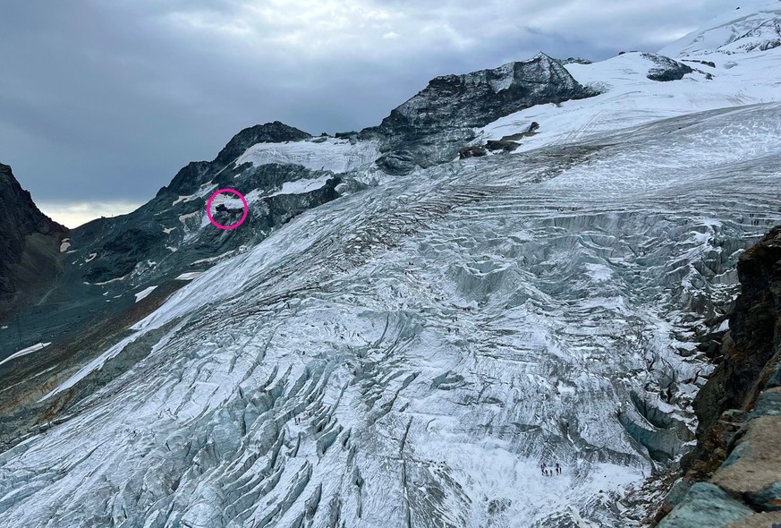 Saas-Fee Feegletscher Gletscherschmelze