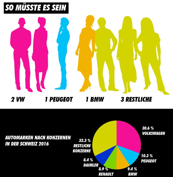 Repräsentativer Bundesrat Infografiken