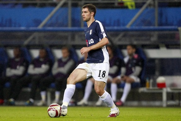 Bildnummer: 05926125 Datum: 12.05.2010 Copyright: imago/HochZwei
Football - soccer: UEFA Europa League Final 2010, Club Atletico de Madrid - Fulham FC, Aaron Hughes (Fulham FC) xHOCHxZWEIx/xPhilippxS ...