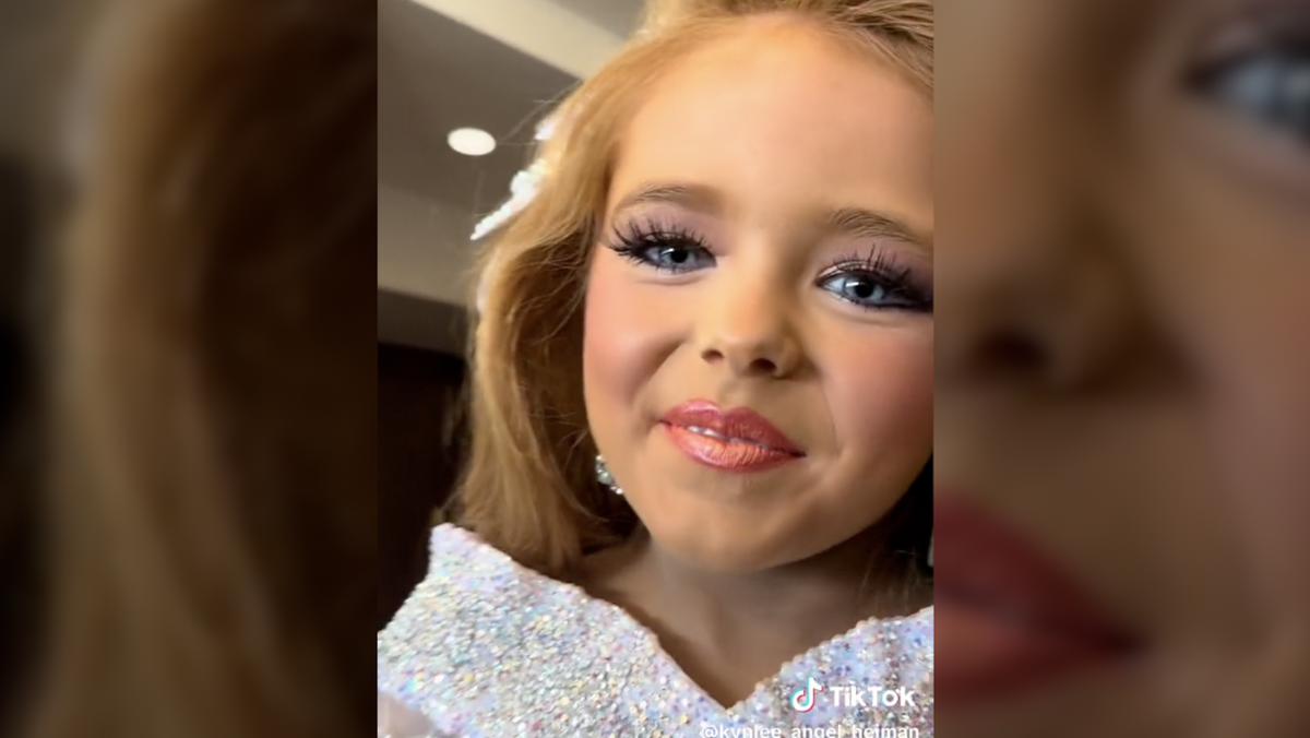 Siebenjährige Kynlee Heiman trainiert täglich für Schönheitswettbewerbe